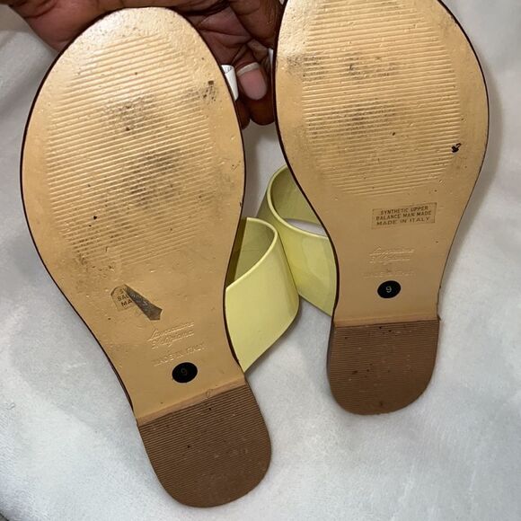 Charles David yellow and white sandals - Picture 3 of 4